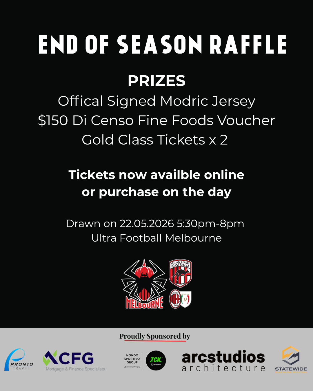 End of Season Raffle